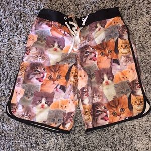 Mens Cat swim trunks!